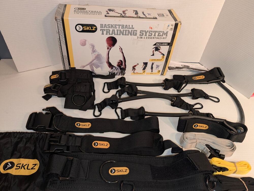 SKLZ Basketball Training System 3-in-1 Square Up + Resistance Trainer complete